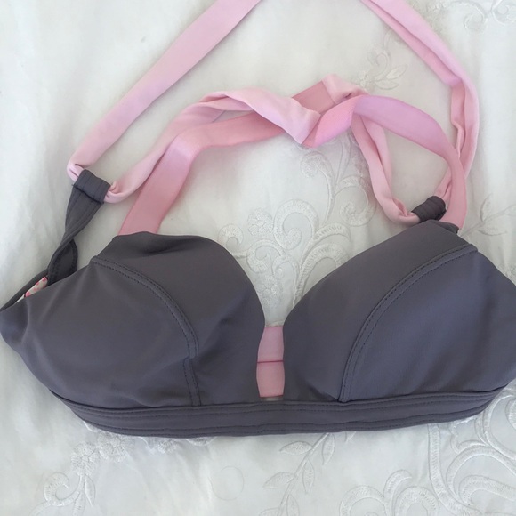 Maaji two piece grey and pink cross cross bikini - Picture 4 of 5